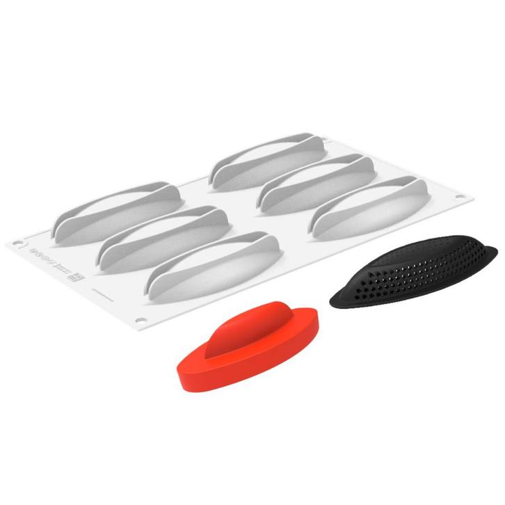 Silikomart Siliconen Kit 3D Cabossa (6) 12x4cm, Hobby en Vrije tijd, Taarten en Cupcakes maken, Nieuw, Verzenden