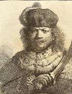 Rembrandt Van Rijn (1606-1669), da - Autoritratto con, Antiek en Kunst