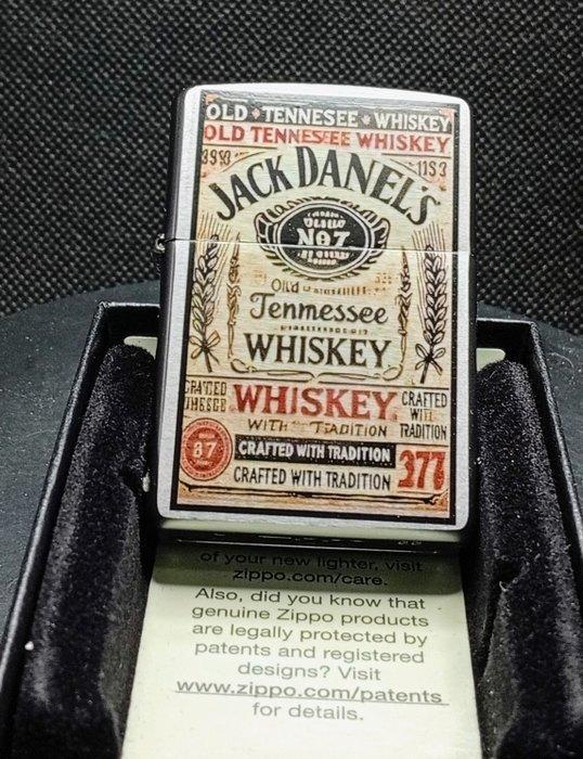 Zippo - Jack Daniels - Zonder Minimumprijs - Zakaansteker -, Verzamelen, Rookartikelen, Aanstekers en Luciferdoosjes