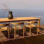 *WOONWINKEL* Kave Home Icaro Design Tuintafel Massief Teak 2, Tuin en Terras, Tuinsets en Loungesets, Verzenden, Nieuw