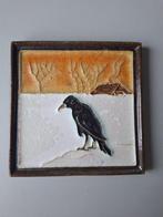 Tegel - Cloisonne tegel Kraai - Porceleyne Fles - 1930-1940, Antiek en Kunst