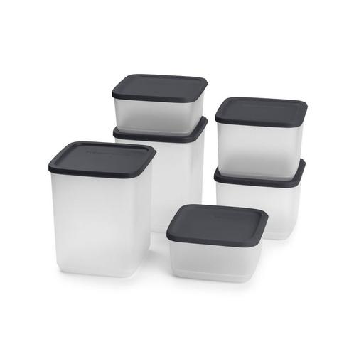 Tupperware Cubix Set Zwart (6), Huis en Inrichting, Keuken | Tupperware, Nieuw, Ophalen of Verzenden