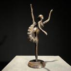 sculptuur, Ballerina - 30 cm - Brons, Antiek en Kunst