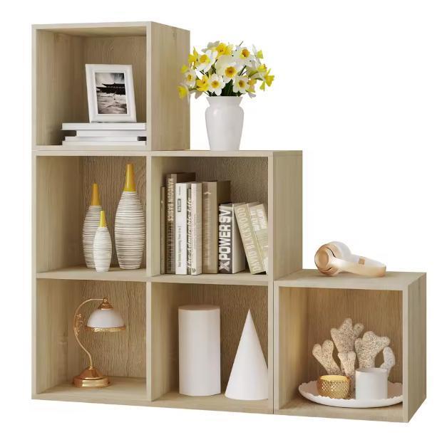 Boekenkast met 6 Vakken – Moderne Staande Open Kast, Huis en Inrichting, Kasten | Boekenkasten, Nieuw, Verzenden