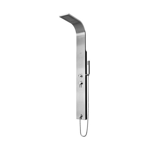 Douchepaneel Lacus Spargi 160x15x6 cm Geborsteld Staal, Doe-het-zelf en Verbouw, Sanitair, Kraan, Nieuw, Chroom, Ophalen of Verzenden