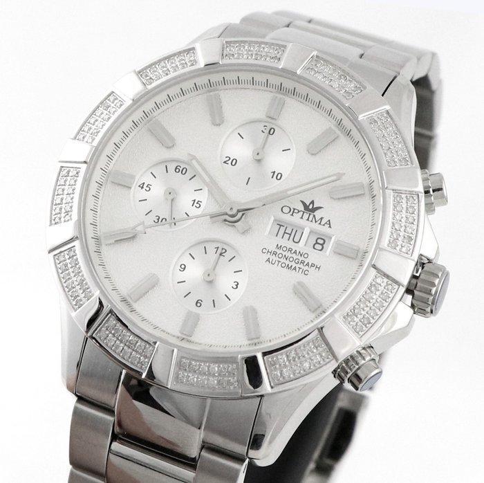 Optima - MORANO Diamond Valjoux automatic - OSA464-SS-D-1 -, Sieraden, Tassen en Uiterlijk, Horloges | Heren