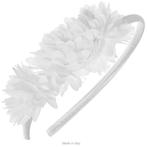 Alista Satijnen Haarband met witte Bloemen, Verzenden, Nieuw