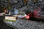 Diorama with SCX Hyundai Accent WRC 2003 1:32 #10 Schwarz (G, Ophalen of Verzenden, Nieuw, Groter dan 1:35, Diorama