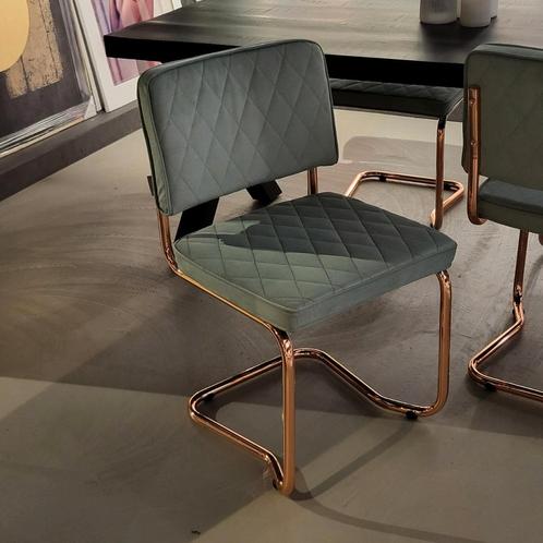 Eetkamerstoel Kink Diamond Mintgroen Set 4, Huis en Inrichting, Fauteuils, Ophalen of Verzenden