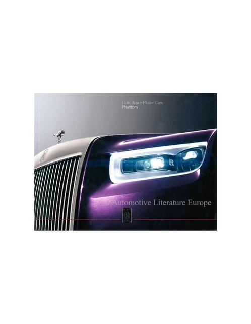 2018 ROLLS ROYCE PHANTOM BROCHURE ENGELS, Boeken, Auto's | Folders en Tijdschriften