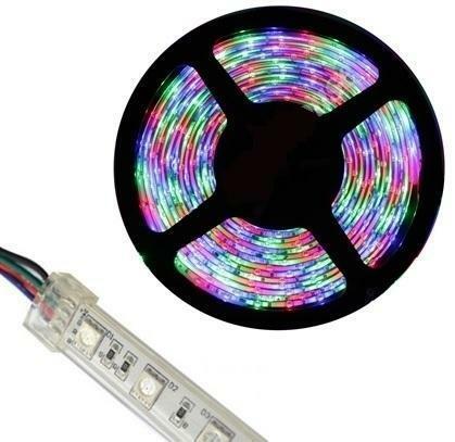 5 meter - RGB - LED strip - 12 volt - IP68 Waterdicht - 5050, Doe-het-zelf en Verbouw, Elektra en Kabels, Overige typen, Nieuw
