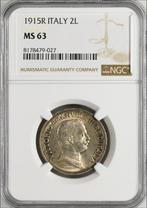 Italië. Vittorio Emanuele III. 2 Lire 1915 - NGC MS63 (R)