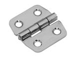 Klepscharnier rvs gepolijst vaste pen 40x42 mm, Verzenden, Nieuw