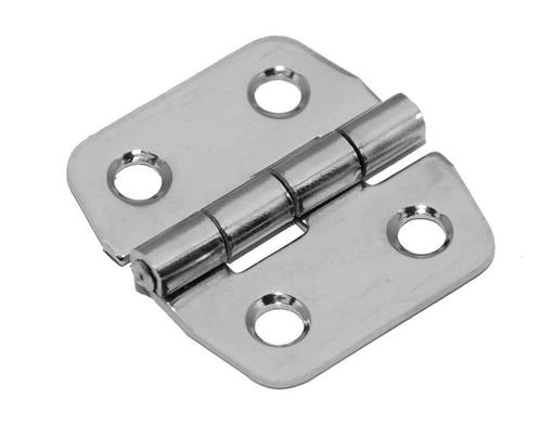Klepscharnier rvs gepolijst vaste pen 40x42 mm, Doe-het-zelf en Verbouw, Hang- en Sluitwerk, Verzenden