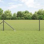 vidaXL Gelaste Draadhek met 13 Spijkerpalen Grijs 0.5x50 m, Verzenden, Nieuw, IJzer