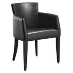 Stoel | OMEGA | Kunstleer/Hout | Black | Wengé Poten |, Verzenden, Nieuw in verpakking