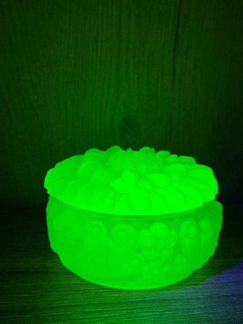 Curt Schlevogt - Ch. Hoffmann - Schotel - Glas - Uranium, Antiek en Kunst, Kunst | Designobjecten