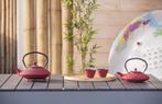Bredemeijer - Theepot Xilin 1,25L gietijzer rood, Ophalen of Verzenden, Gebruikt