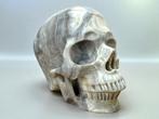 Crazy Lace Agate Schedel “Museumkwaliteit” Gesneden schedel, Antiek en Kunst