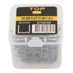 Topgear Platte nietjes - 0,8 mm - 100 stuks - Sterke hech..., Doe-het-zelf en Verbouw, Gereedschap | Lasapparaten, Ophalen of Verzenden