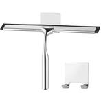 REA Badkamerwisser met houder - 25 cm - chroom - streeplo..., Ophalen of Verzenden, Nieuw