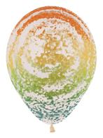 Ballonnen Graffiti Rainbow Crystal Clear 30cm 25st, Nieuw, Verzenden