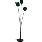 Vloerlamp - E14 Fitting - 5-lichts - Mat Zwart - Aluminium, Ophalen of Verzenden, Nieuw, Metaal, 200 cm of meer