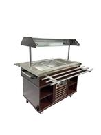 Combisteel Gekoeld Buffet | Hout/RVS | 5x 1/1 GN | +4°c/+8°c, Ophalen of Verzenden, Nieuw