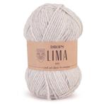 DROPS Lima Mix - 9020 parelgrijs - Wol Garen, Hobby en Vrije tijd, Breien en Haken, Ophalen of Verzenden, Nieuw