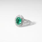 Verlovingsring - 18 karaat Witgoud - 2.83ct. tw. Smaragd -