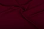 Texture stof bordeaux rood - 25m bi-stretch op rol, Hobby en Vrije tijd, Stoffen en Lappen, Nieuw, Verzenden
