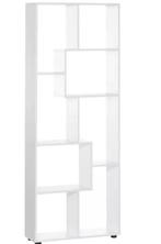 Witte Boekenkast met 8 Planken – Modern en Ruim Design, Huis en Inrichting, Kasten | Boekenkasten, Verzenden, Nieuw