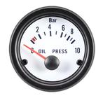 Performance Instrument Wit Oliedruk 0-10 bar 52mm, Ophalen of Verzenden, Nieuw