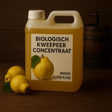 5L Biologisch Kweepeerconcentraat – Voor schnapps, wijn &. beschikbaar voor biedingen
