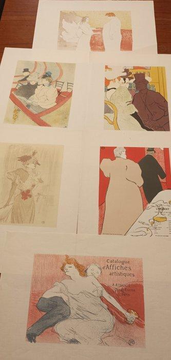 Henri de Toulouse Lautrec - Lot dépreuves dimprimerie, Antiek en Kunst, Kunst | Tekeningen en Foto's