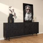 *WOONWINKEL* Starfurn Brandy Black Dressoir Industrieel Desi, Huis en Inrichting, Kasten | Dressoirs, Verzenden, Nieuw