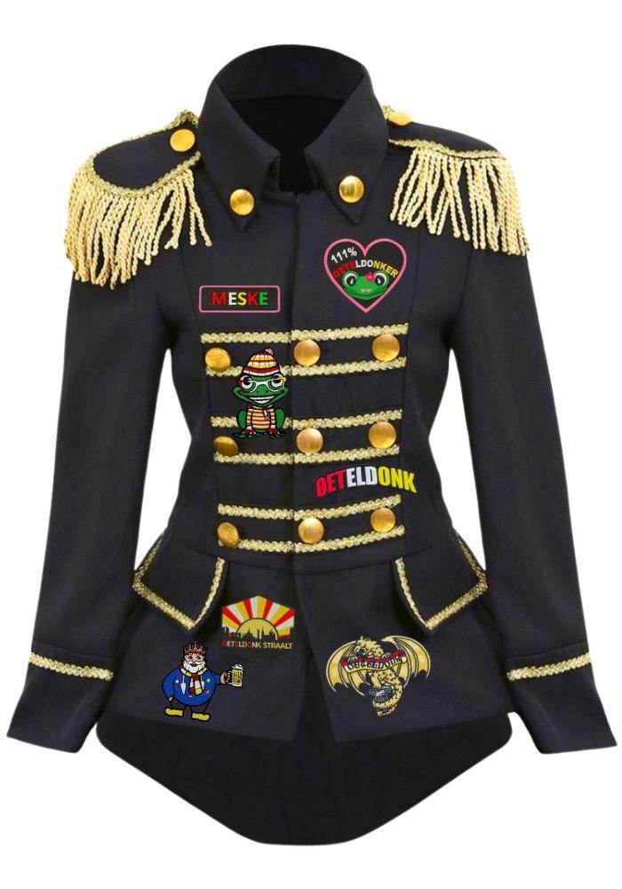Oeteldonk Jasje Dames Met Emblemen - NIEUW, Kleding | Dames, Carnavalskleding en Feestkleding, Kleding, Nieuw, Carnaval, Verzenden