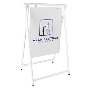 Stoepbord Swing Sign A-Frame White beschikbaar voor biedingen