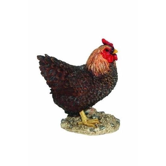 Dierenbeeldje kip bruin 20 cm - Decoratie vogels, Huis en Inrichting, Woonaccessoires | Overige, Verzenden