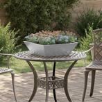 vidaXL Tuin Kom Plantenbak 5 pcs Zilver 50 x 50 x 15 cm, Tuin en Terras, Minder dan 30 cm, Verzenden, Minder dan 60 cm, Nieuw