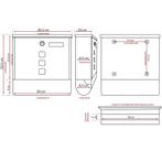 Design Brievenbus met krantenset antraciet afm. 30,5x8,5x..., Verzenden, Nieuw
