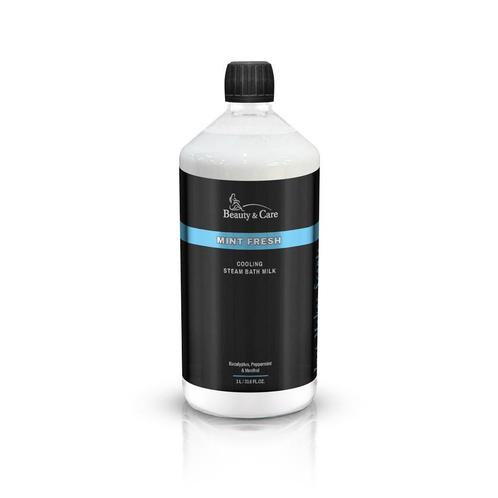 Beauty & Care Munt Fris stoombadmelk 1 L.  new, Sport en Fitness, Gezondheidsproducten en Wellness, Aroma, Nieuw, Ophalen of Verzenden