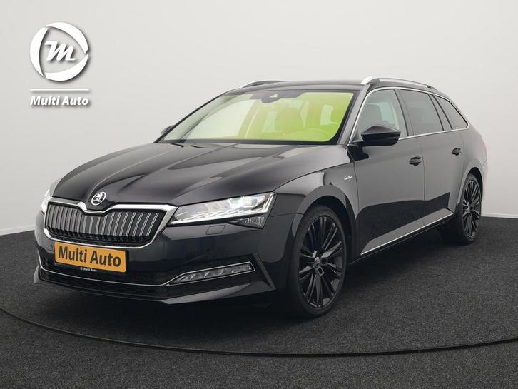 Zakelijke Lease |  Škoda Superb Combi TSI iV Laurin & Klemen, Auto's, Skoda, Onderhoudsboekje, Lease, Zwart, Automaat, Stationwagon