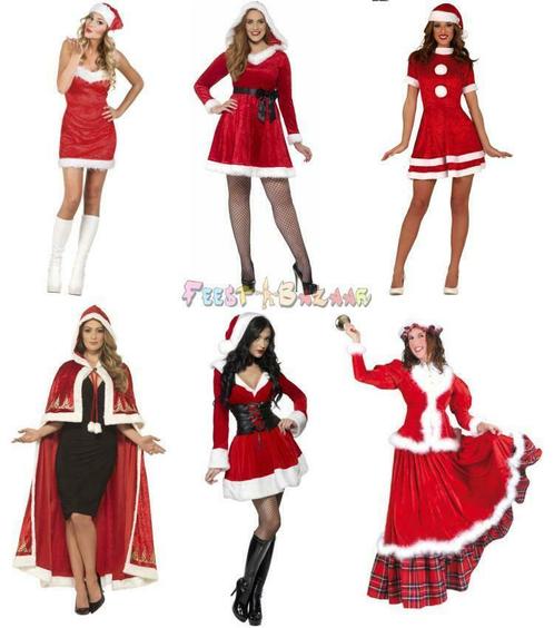 Kerstvrouw Pak-Jurk | Kostuum Kerstdame | Jurkje Kerst vrouw, Kleding | Dames, Carnavalskleding en Feestkleding, Kleding, Nieuw