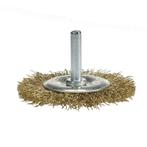 Staalborstel 63 mm op 6 mm stift met gegolfde staaldraad /, Ophalen of Verzenden, Nieuw