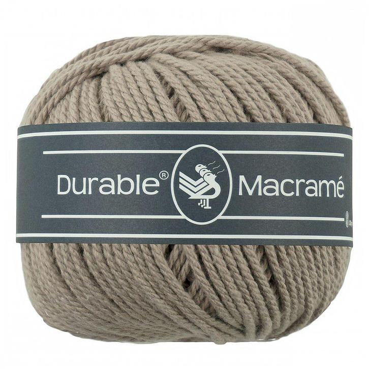 Durable Macramé - 340 taupe - Katoen Garen, Hobby en Vrije tijd, Breien en Haken, Ophalen of Verzenden