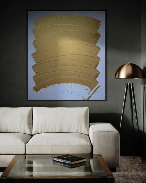 Eren - GOLDEN Waves - XXL, Antiek en Kunst, Kunst | Schilderijen | Modern