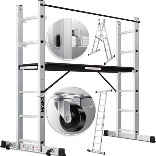 Aluminium steiger - kamersteiger - 2,75 meter -, Doe-het-zelf en Verbouw, Ladders en Trappen, Verzenden