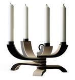 26% Korting | Design House Stockholm Nordic Light Kandelaar, Verzenden, Zo goed als nieuw, Zwart, Hout