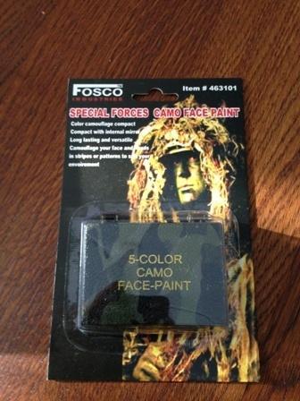 Camouflage face paint / schmink leger in doosje, Verzamelen, Militaria | Algemeen